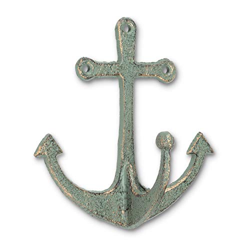 Abbott Collection  27-FOUNDRY-1805 Anchor Single Hook, Verdigris