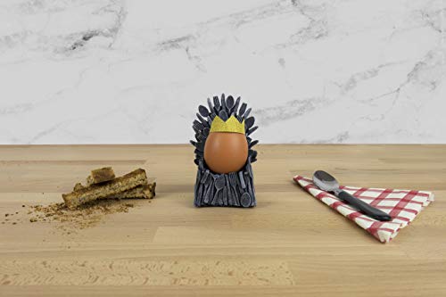 Gift Republic Throne Egg Cup, Medium, GREY