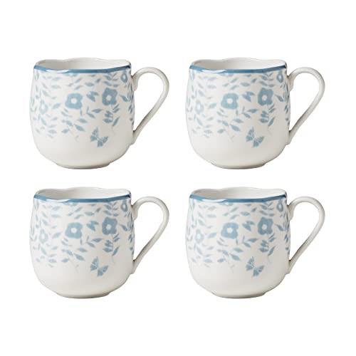 Lenox Butterfly Meadow Cottage 4Pc Mugs, 2.25, Multi