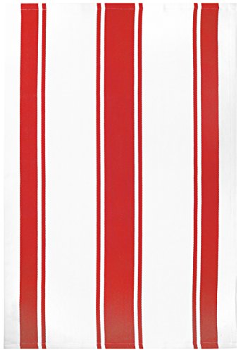 MUkitchen 100% Cotton Oversized Designer Kitchen Towel, Crimson - 20 x 30 inches