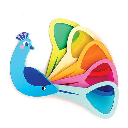 Tender Leaf Toys - Peacock Colors - Wooden Colors Learning Toys for Toddlers, Kids, Pre-School Children Activity Game