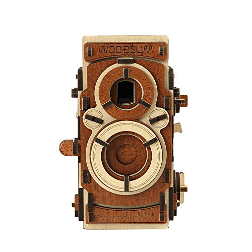 WOODSUM Fully Functional Wooden 3D Puzzle for Adult Pinhole Camera S