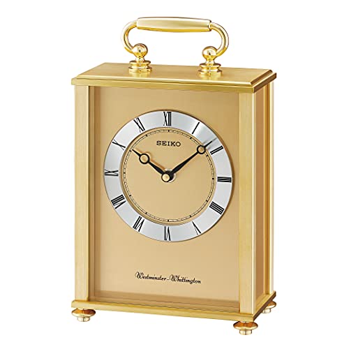 SEIKO Tama Desk & Table Clock, Golden