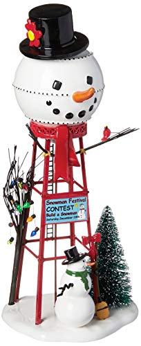 Department 56 Accessories for Villages Snowman Watertower Figurine Accessory