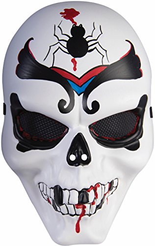 Forum Novelties Mexican Cartel Day of The Dead Scorpion Black Widow Demon Mask