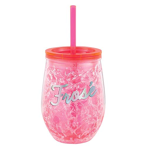Creative Brands Slant Collections - Freezable Acrylic Wine Chiller Tumbler, 12-Ounce, Frose`