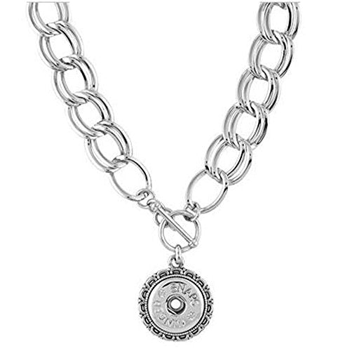 TGB Brands Ginger Snaps Dangle Front Chain Necklace SN92-33 Interchangeable Jewelry Snap Accessories