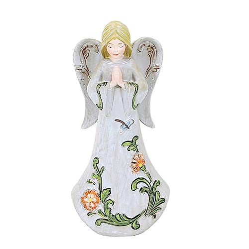 Roman Resin Angel Figurine, 7.5-inch Height, Tabletop Decoration (Praying)