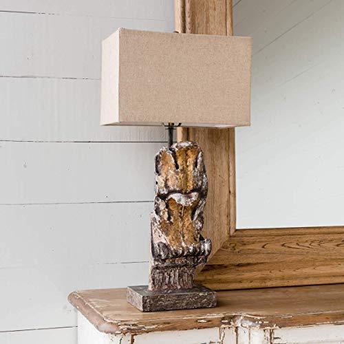 Park Hill Collection ELT80847 Acanthus Leaf Architectural Relic Lamp, 29-inch High, Resin