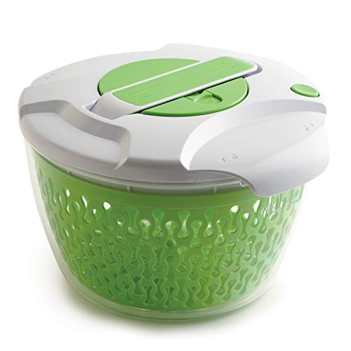 Norpro Deluxe Salad Spinner, 6.8 Quart, Green/White