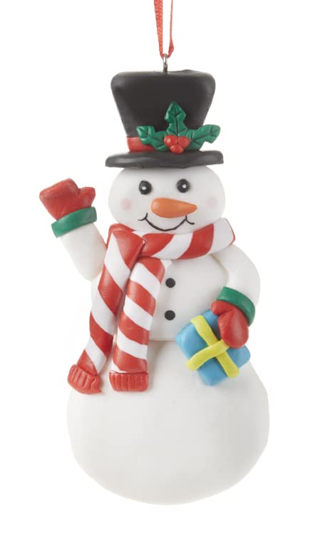 Delton Clay Christmas Ornament, 2 Assortment