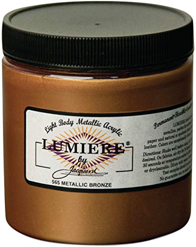 Jacquard Lumiere Fabric Color 8 oz Jar - Metallic Bronze