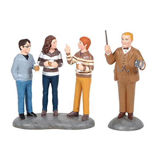 Department 56 Harry Potter Village Professor Slughorn and The Trio Figurine Set, 2.8 in H