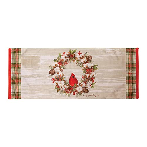 Manual SOHAC Table Runner, 36-inch Length (Holly and Cotton)