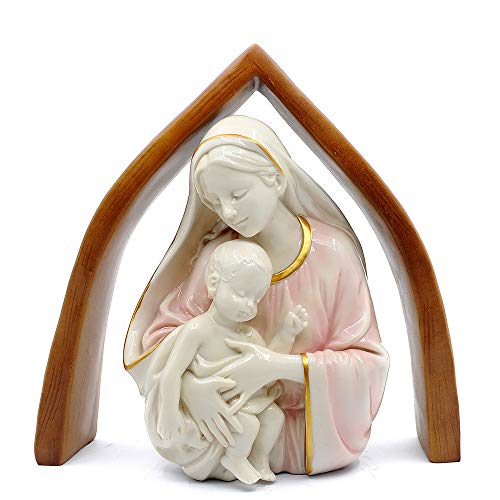 Comfy Hour Mindful and Sacred Collection 13" Religious Virgin Mary and Child Baby Statue, The Blessed Mother of The Immaculate Concepcion Home Madonna Figurine, Polyresin