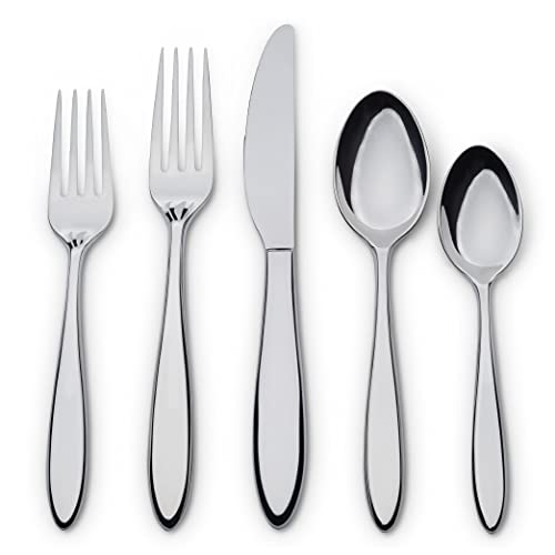 Boston Warehouse Chefs 18/10 Stainless Steel 20pc Flatware Set, Service for 4, Isla