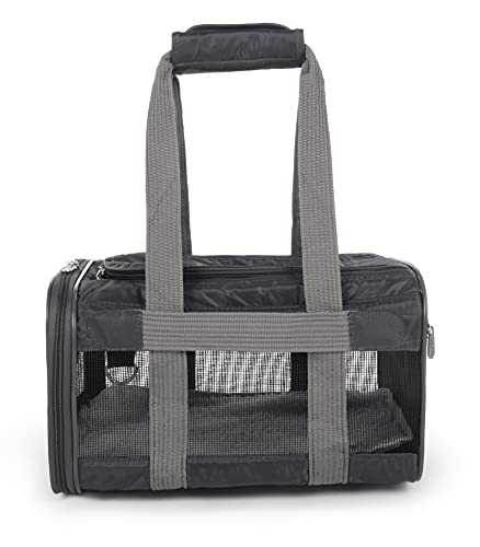 Worldwise Sherpa Travel Original Deluxe Airline Approved Pet Carrier, Charcoal, Small (Frustration Free Packaging)
