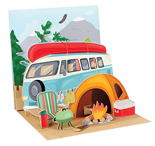 Up with Paper Pop-Up Treasures Greeting Card - Camping