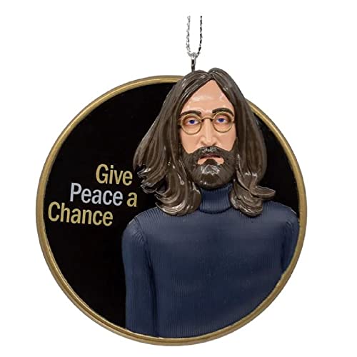 Kurt Adler John Lennon Give Peace a Chance Christmas Ornament JN2212