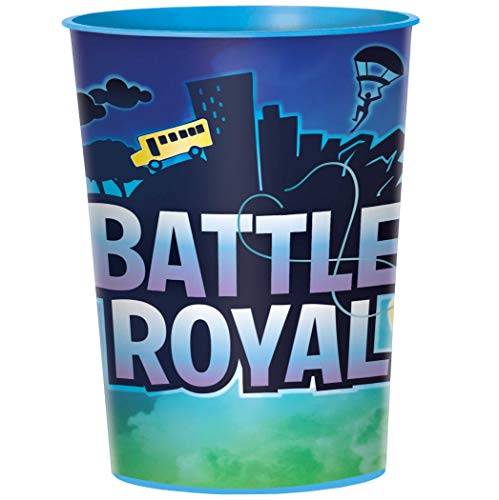 Amscan "Battle Royal" Blue Party Favor Plastic Cup 16 Oz.