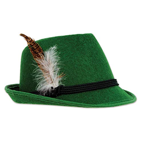 Beistle German Alpine Hat | Adult Size | 1 Pc Green