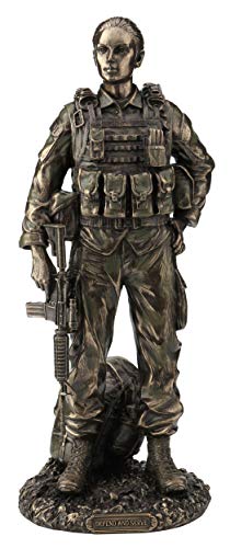 Unicorn Studio Veronese U.S. Female Soldier - Defend & Serve Statue Sculpture Figurine