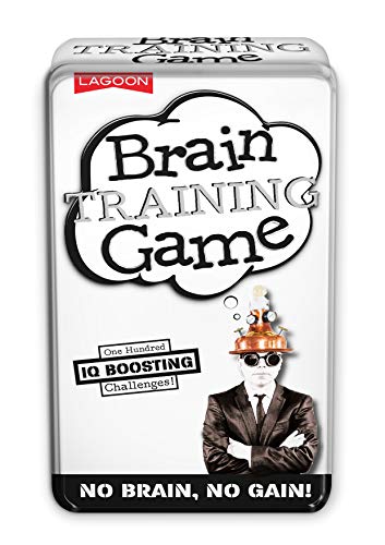 The Lagoon Group Training Game Tin 100 IQ-Boosting Challenges Perfect for Solo or Small Group Play Ages 10 and Up 1 or More Players from University Games Red