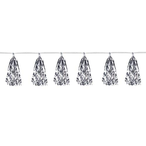 Beistle Silver Metallic Tassel Garland