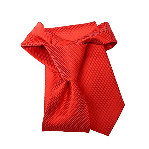 GoTie Red Tie - Stain and Wrinkle Resistant Tie Fabric - Pretied Adjustable Ties for Men - Fits Short or Tall Men - Ties Ready to Wear in Seconds - Handmade Red Tie Men - (Red)