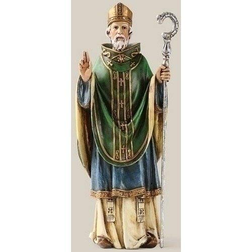 Roman Saint St. Patrick Day Irish Patron Celtic Cross Statue