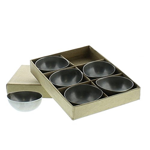 HomArt 5680-5 Alma Metal Tealight Holder, Boxed Set of 6, Zinc