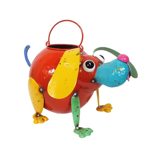Fun Colorful Enameled Metal Watering Can - Dog, Continental Art Center Inc. CAC193005B