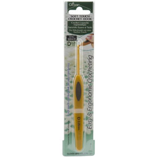 Clover Soft Touch 3.25-mm Crochet Hooks, Size D (1004/D)