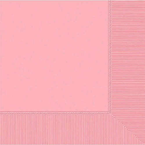 Amscan New Pink 2-Ply Beverage Napkins, 5" x 5"