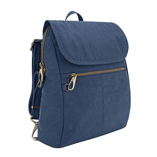 Travelon Anti-theft Signature Slim Backpack, Ocean