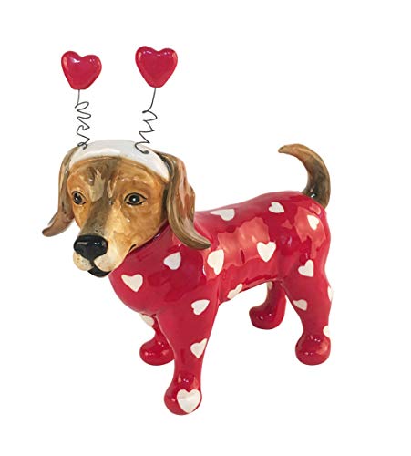 Blue Sky Clayworks Clayworkss Heart Dog Ears Figural, Multi