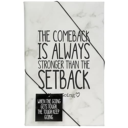 Carson Home 24930 Keep Going Collection Journal with Tag, 8.25-inch Height