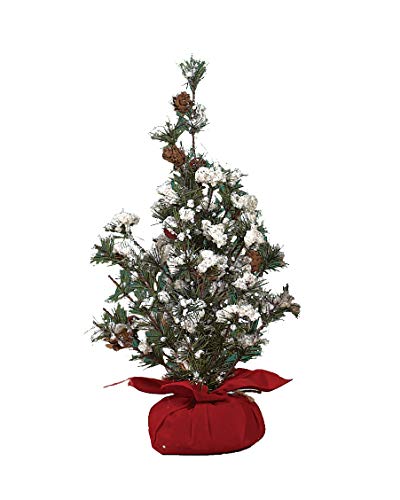 Transpac Imports Small Tree in Gift Bag with Berries Decor Green