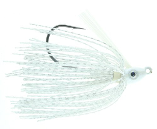Nichols Lures SSJ08-14 Saber Swim Jig Silver Flake Shad, 1/4 oz
