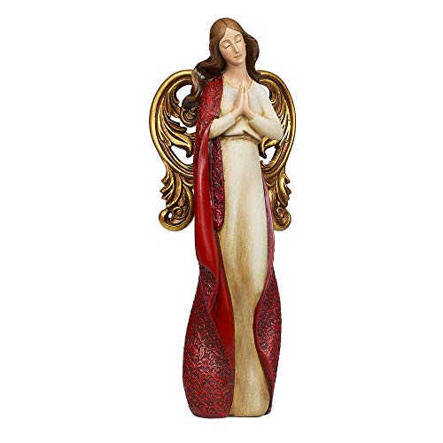 Joseph's Studio by Roman - Praying Angel Figure, 9.5" H, Christmas Collection, Resin, Decorative, Home Decor, Durable, Long Lasting