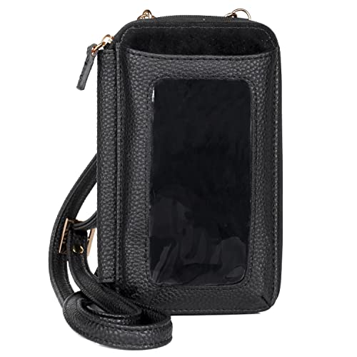 JYS Enterprise Julia Buxton Pebble RFID Everywhere Crossbody Black