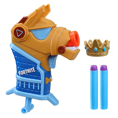 Hasbro Nerf- Fortnite Micro Yond3r- Mini Dart-Firing Blaster, Removable Crown and 2 Official Elite Darts -- for Youth, Teens, Adults