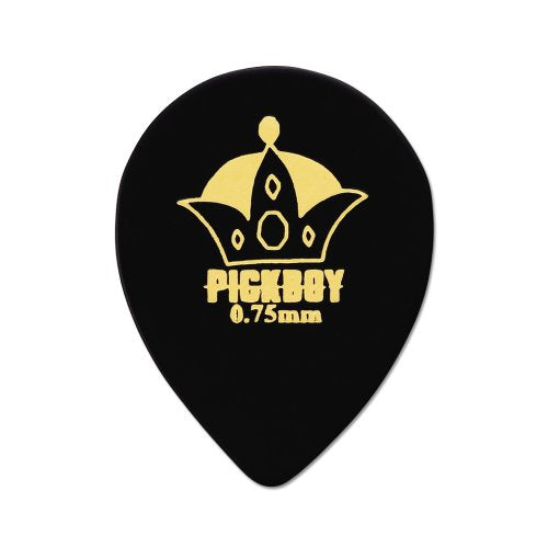 Osiamo Pickboy Med Jazz, Black w/Crown, Pik Pak, 0.75mm, 10 picks