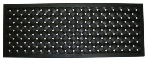 Imports Decor Rubber Doormat, Braided Pattern, 18-Inch by 30-Inch