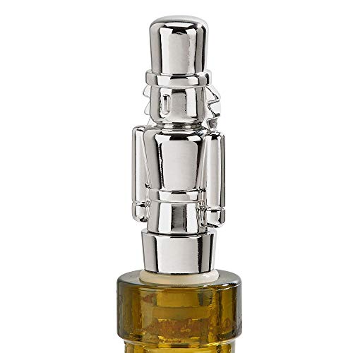 Creative Gifts NUTCRACKER BOTTLE STOPPER, NP 3.25" H