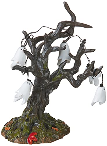 Department 56 Village Halloween Accessories Illuminated Ghost Tree, 6.75-inch Height