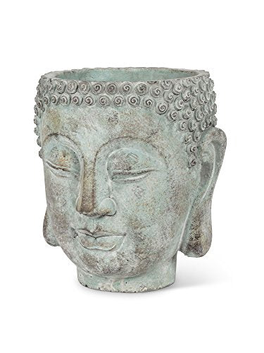 Abbott Collection  Extra Large Buddha Head Planter 8" Height