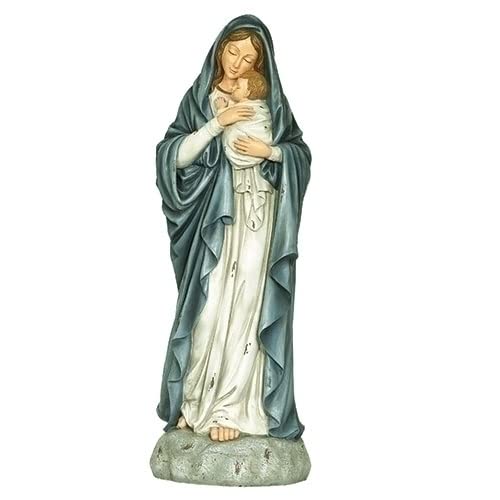 Roman 21659 Madonna and Child Antiqued Figure, 32.5-inch Height, Resin and Stone Mix