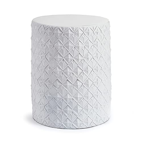 Napa Home & Garden Furniture Collection,Terra Cotta Lobero Stool ( White)
