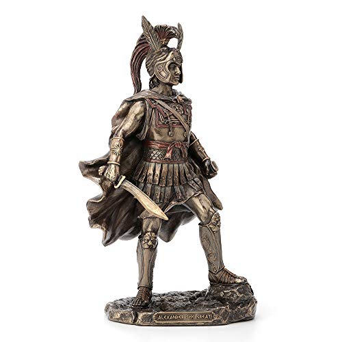 Unicorn Studio Veronese Design 12 Inch Alexander The Great Antique Bronze Finish Greek Roman Warrior Statue